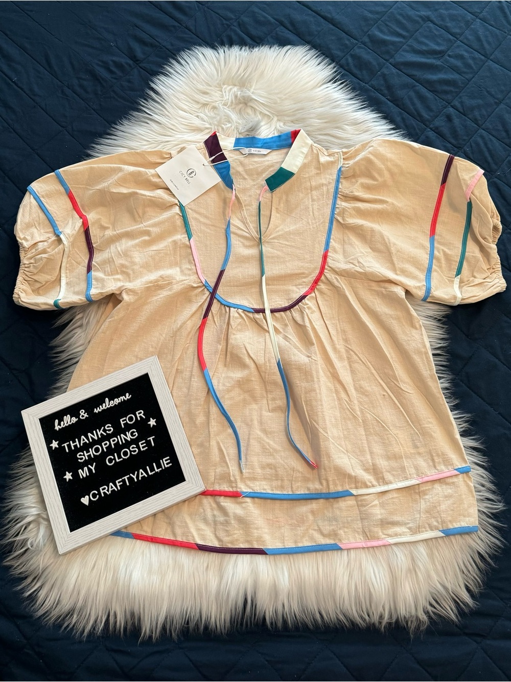 Cicy Bell Summer Babydoll Top | Women’s Small | NWT